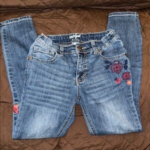 Cat & Jack Blue Skinny Jeans with Embroidery